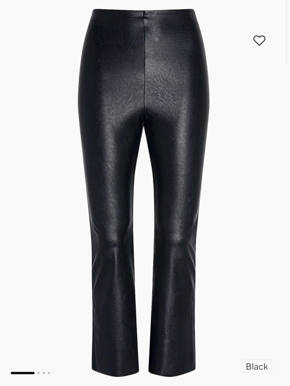Women’s Commando black faux leather pants size small